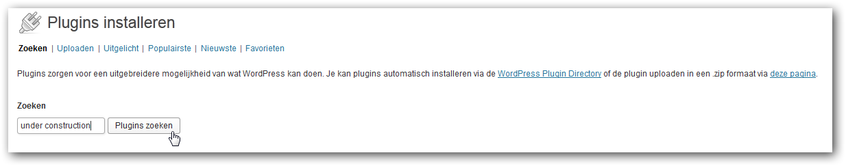 Plugins installeren